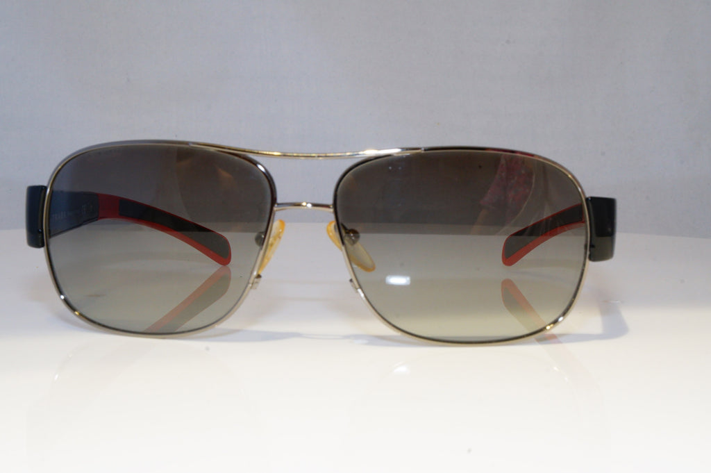 PRADA Mens Designer Sunglasses Black Pilot SPS 56H 5AV-3M1 21051