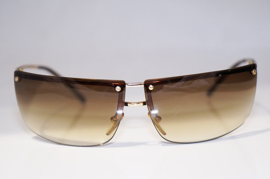 GUCCI Boxed 1990 Vintage Mens Designer Sunglasses Gold Wrap GG 2653 000BA 14733