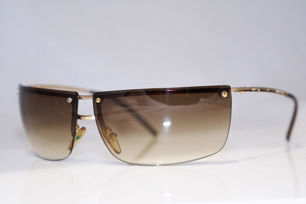 GUCCI Boxed 1990 Vintage Mens Designer Sunglasses Gold Wrap GG 2653 000BA 14733