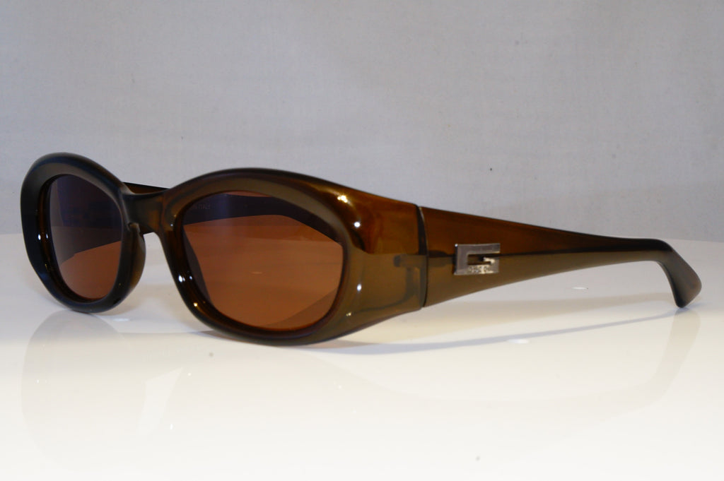 GUCCI Mens Womens Vintage Designer Sunglasses Brown Rectangle GG 2432 9UE 21037