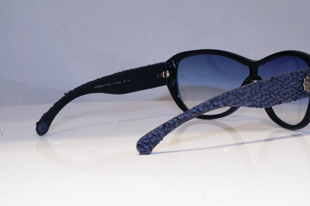 CHANEL Womens Designer Sunglasses Blue Butterfly TWEED BLACK 5242 1405/95 20170
