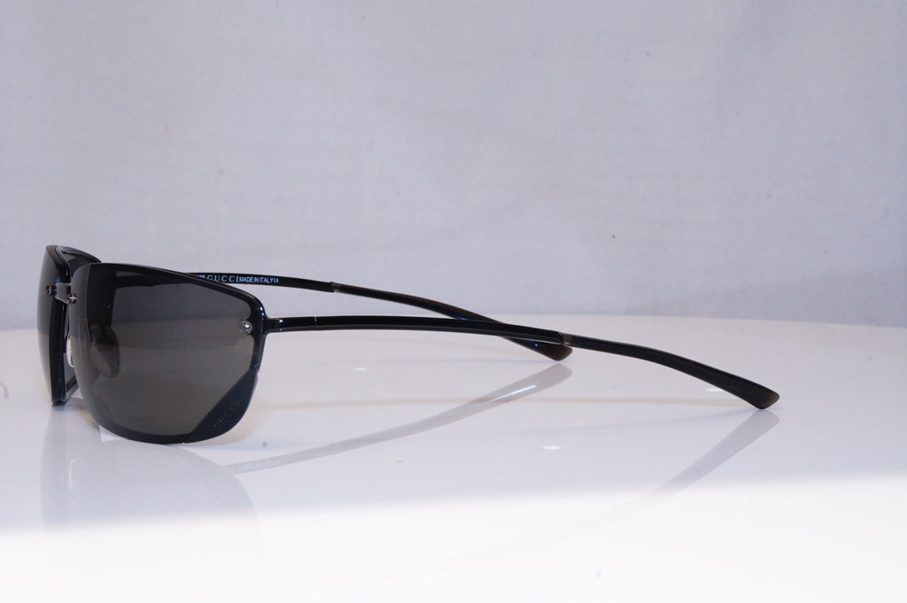 GUCCI Mens Vintage 1990 Designer Sunglasses Black Wrap GG 1691 006 18999