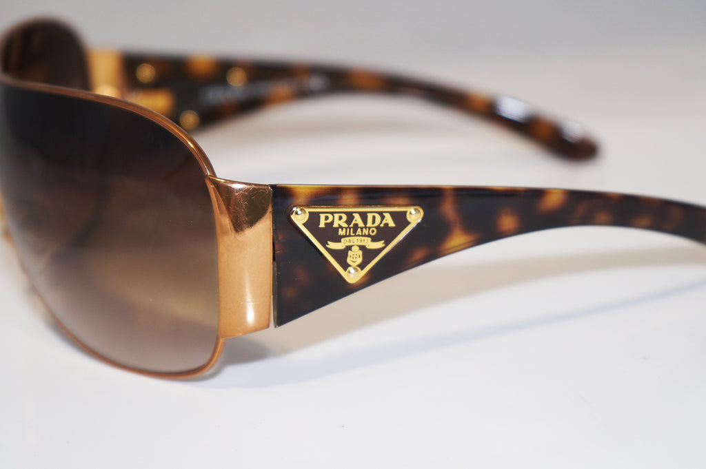 PRADA Mens Womens Unisex Designer Sunglasses Brown Shield SPR 57L 7OE-6S1 15201