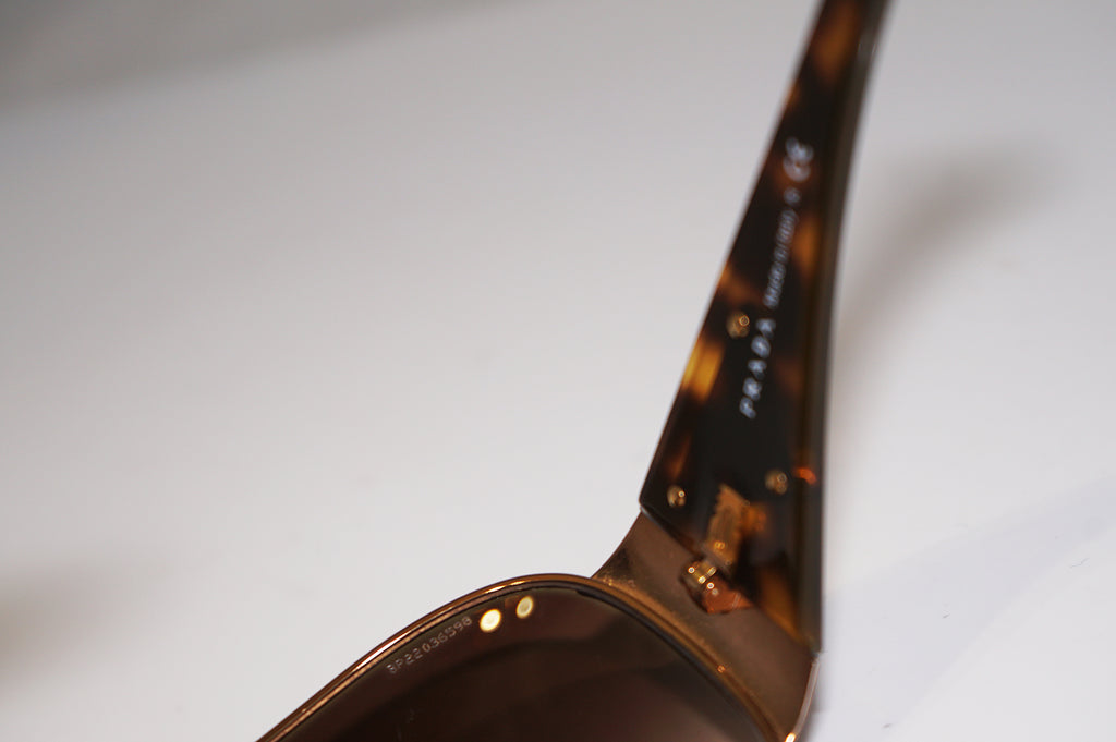 PRADA Mens Womens Unisex Designer Sunglasses Brown Shield SPR 57L 7OE-6S1 15201