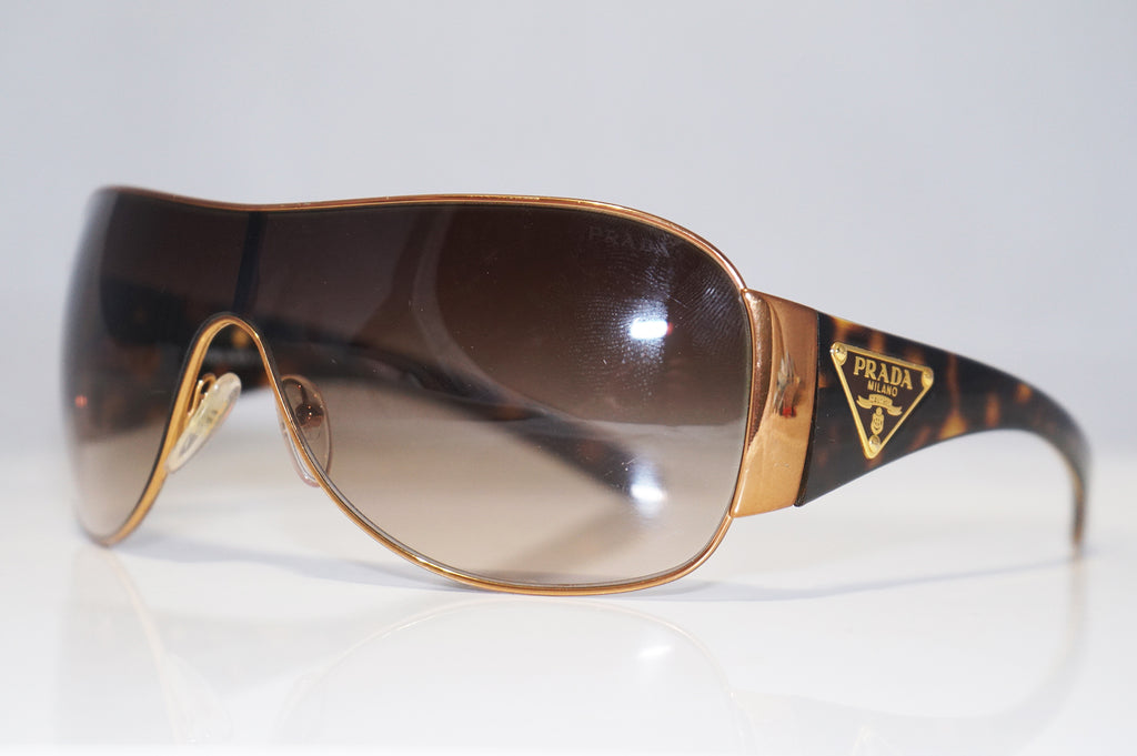 PRADA Mens Womens Unisex Designer Sunglasses Brown Shield SPR 57L 7OE-6S1 15201