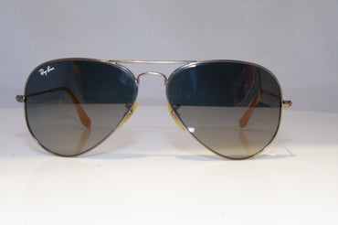 RAY-BAN Mens Womens Designer Sunglasses Silver Pilot AVIATOR RB 3025 02971 21054