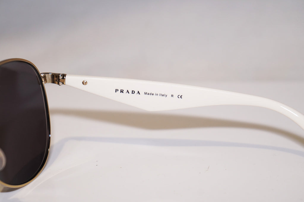 PRADA Mens Designer Sunglasses White Aviator SPR 53Q ZVN-1C0 15125