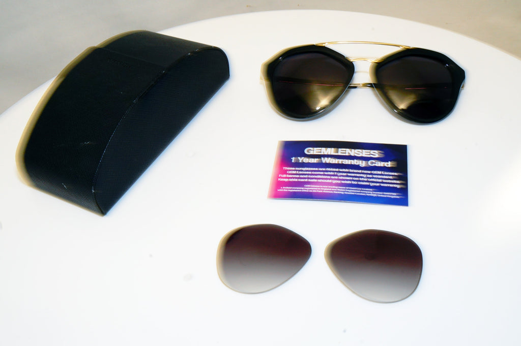 PRADA Womens Designer Sunglasses Black Butterfly CINEMA SPR 12Q 1AB-0A7 17970