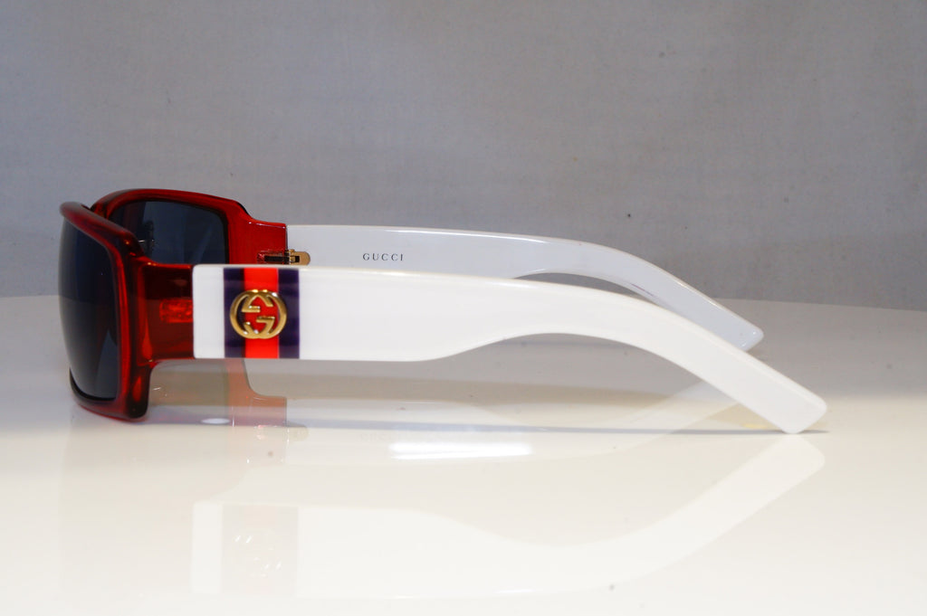GUCCI Mens Womens Vintage Designer Sunglasses White RED GG 2564 PR6 21040