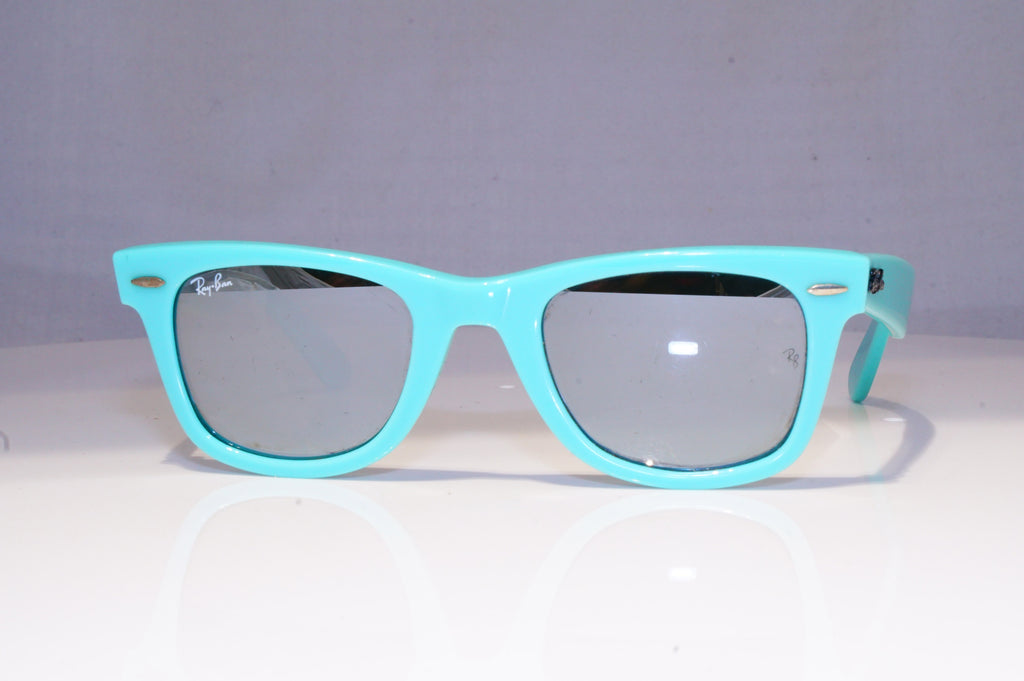 RAY-BAN Mens Womens Mirror Designer Sunglasses Teal Wayfarer AQUA RB 2140 19771