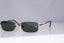 RAY-BAN Mens Vintage 1990 Designer Sunglasses Silver Rectangle W2976 BLK 18997