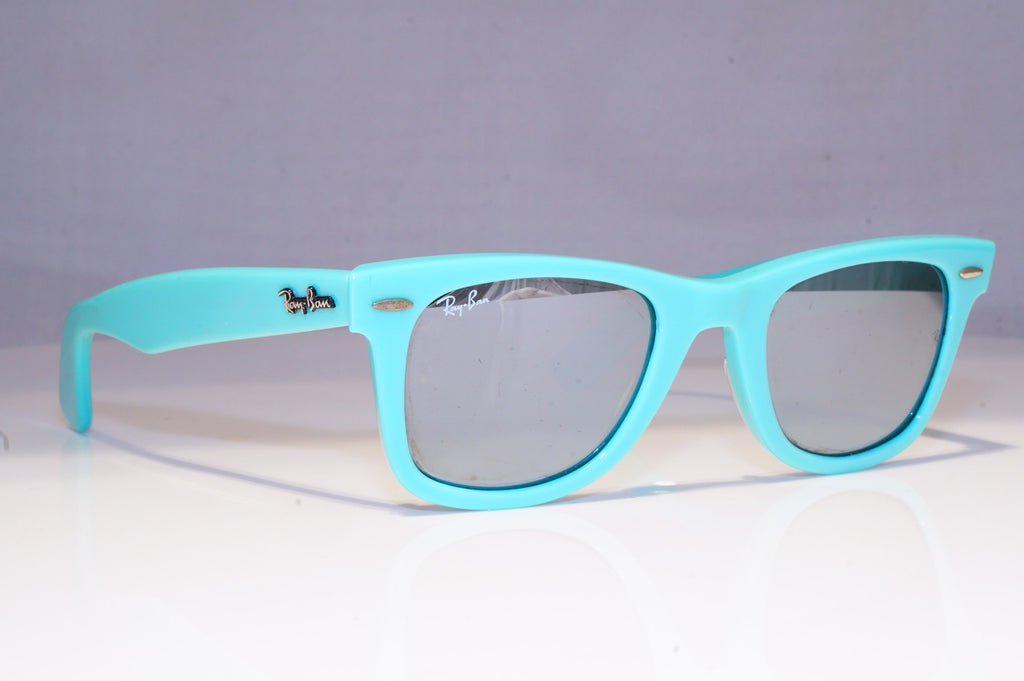 RAY-BAN Mens Womens Mirror Designer Sunglasses Teal Wayfarer AQUA RB 2140 19771