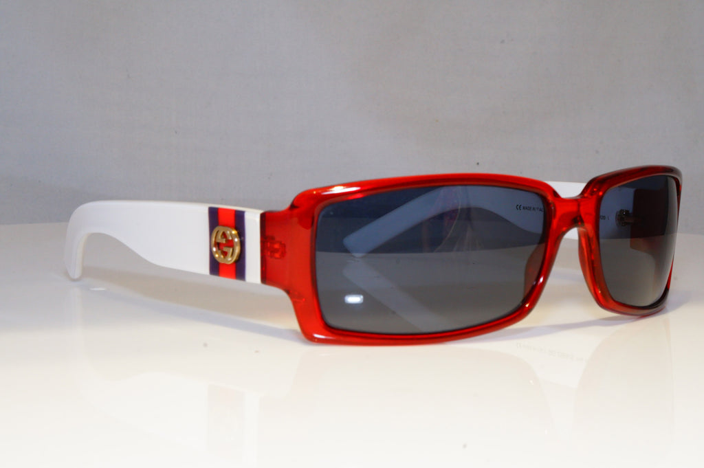 GUCCI Mens Womens Vintage Designer Sunglasses White RED GG 2564 PR6 21040