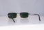RAY-BAN Mens Vintage 1990 Designer Sunglasses Silver Rectangle W2976 BLK 18997