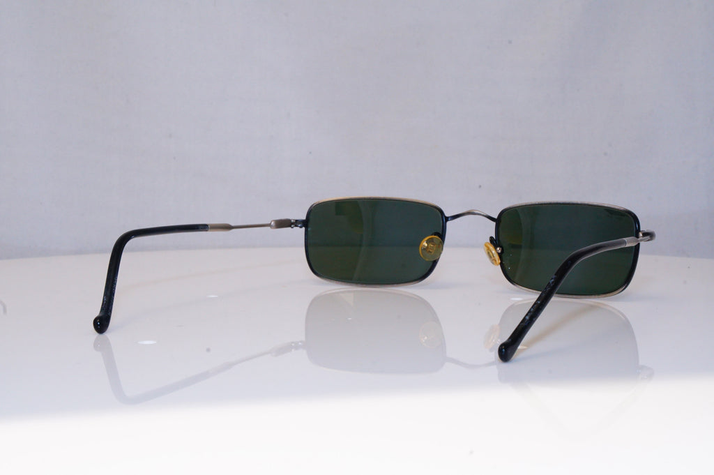 RAY-BAN Mens Vintage 1990 Designer Sunglasses Silver Rectangle W2976 BLK 18997