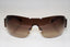 PRADA Mens Designer Sunglasses Brown Shield SPS 07F 4AN-6S1 14893
