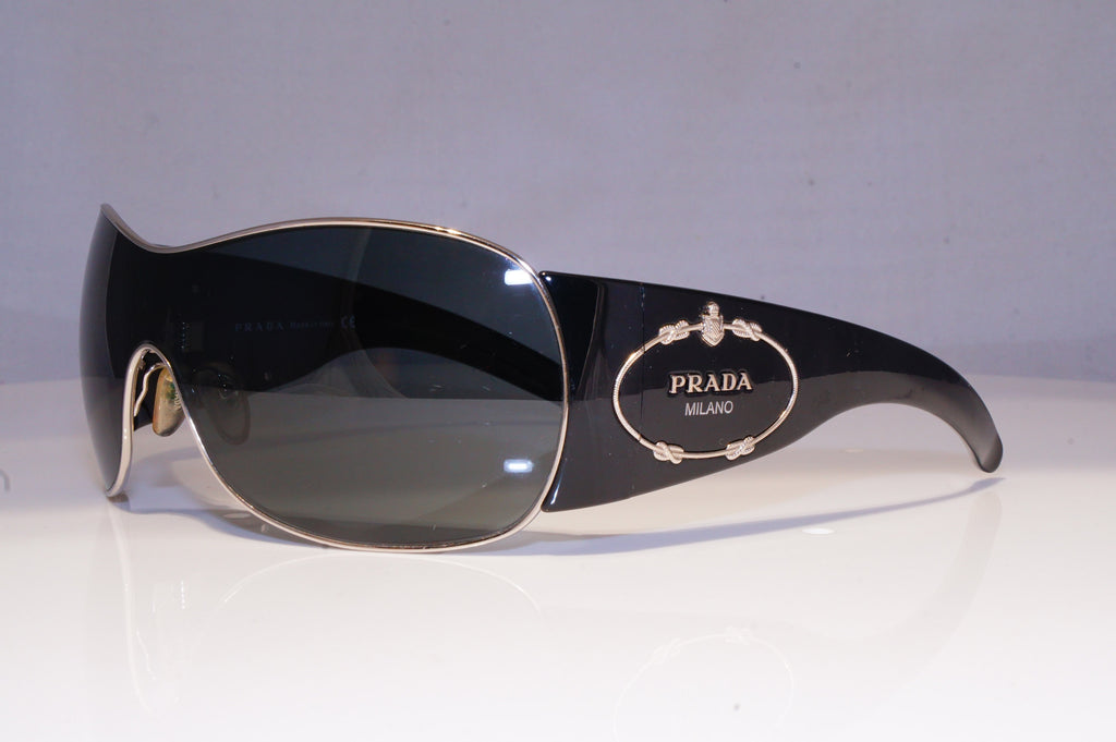 PRADA Womens Designer Sunglasses Black Shield SPR 58I 1BC-1A1 19756