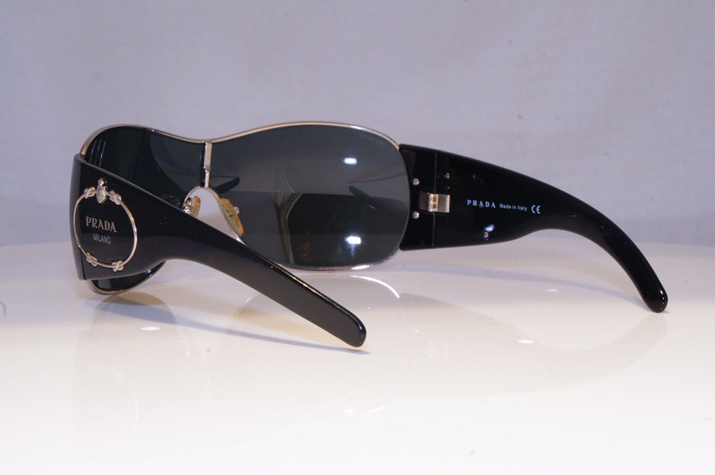 PRADA Womens Designer Sunglasses Black Shield SPR 58I 1BC-1A1 19756