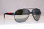 PRADA Mens Mirror Designer Sunglasses Black Aviator SPS 55Q TIG-4J2 18045