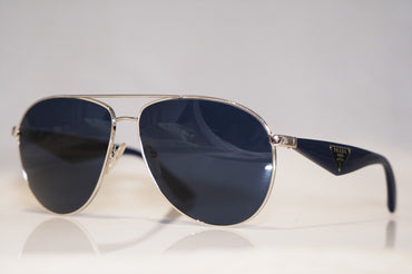 PRADA Mens Designer Sunglasses Blue Aviator SPR 53Q 1BC-2A0 15128
