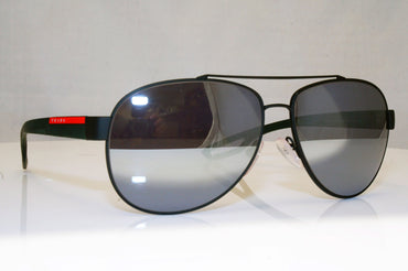 PRADA Mens Mirror Designer Sunglasses Green Aviator SPS 55Q DG0-5X1 17969