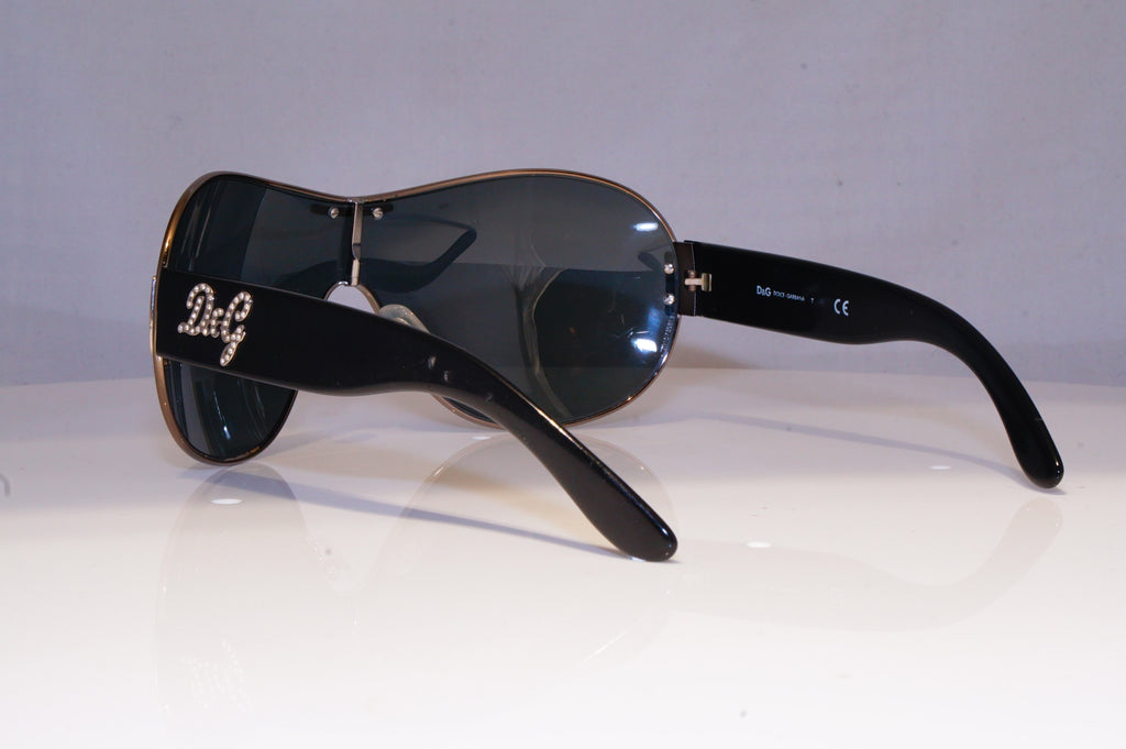 DOLCE & GABBANA Womens Designer Sunglasses Black Shield D&G 6022 079/87 19770