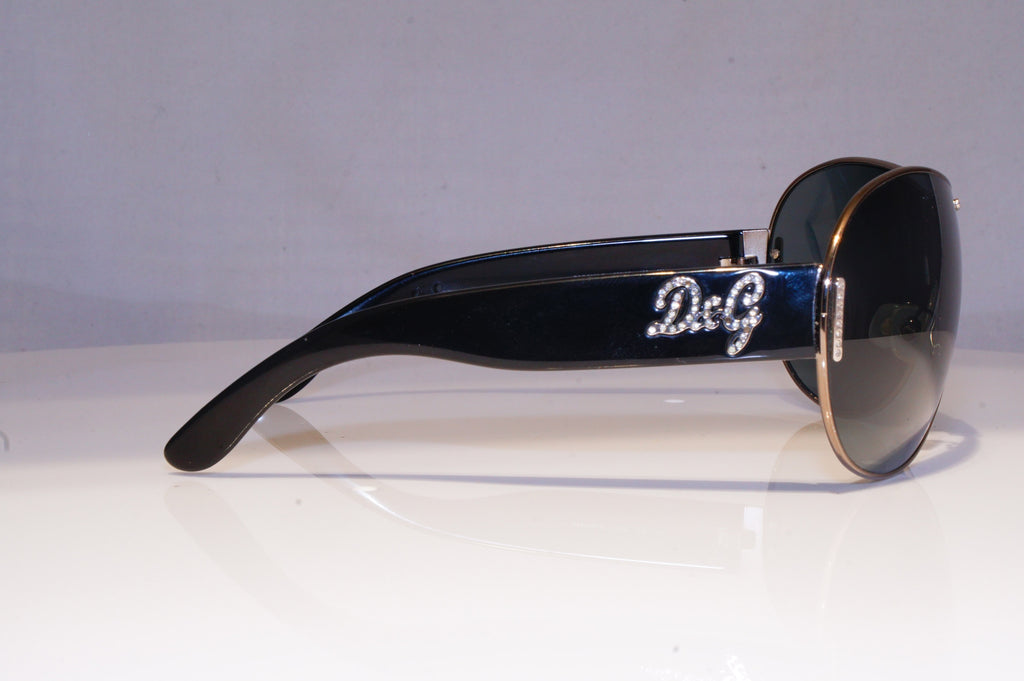 DOLCE & GABBANA Womens Designer Sunglasses Black Shield D&G 6022 079/87 19770