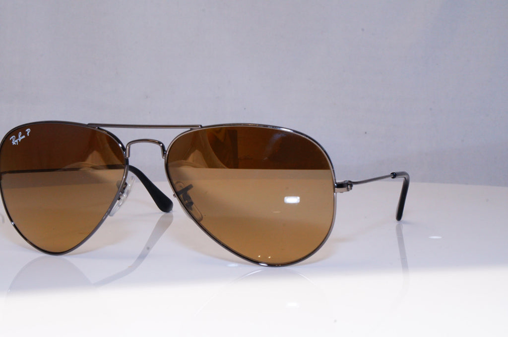 RAY-BAN Mens Polarized Designer Sunglasses Silver Aviator RB 3025 004/M2 18251