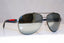 PRADA Mens Polarized Mirror Designer Sunglasses Aviator SPS 55Q DG1-5Z1 17996