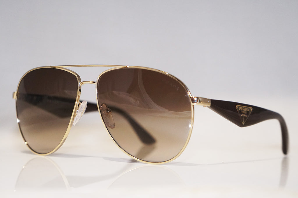 PRADA Mens Designer Sunglasses Brown Aviator SPR 53Q ZVN-1X1 15161