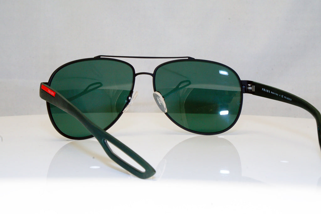 PRADA Mens Polarized Mirror Designer Sunglasses Aviator SPS 55Q DGO-5X1 17971