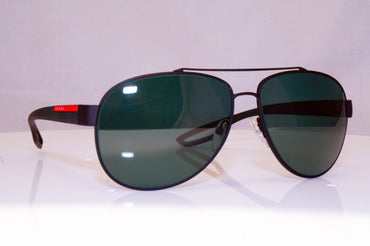 PRADA Mens Polarized Mirror Designer Sunglasses Aviator SPS 55Q DGO-5X1 17971