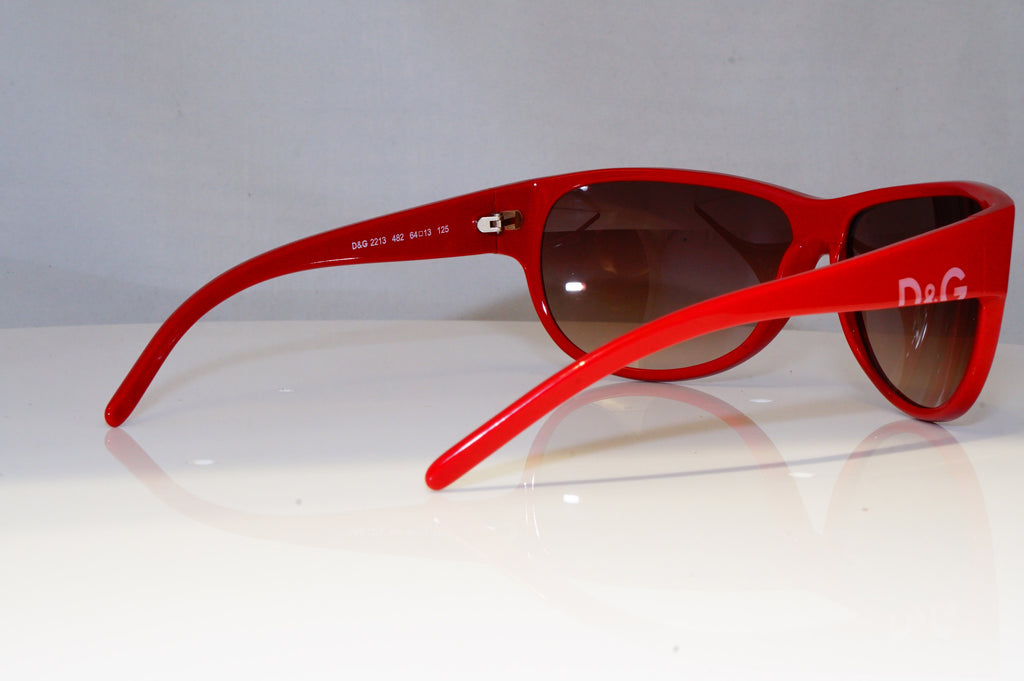 DOLCE & GABBANA Mens Womens Designer Sunglasses Red Wrap D&G 2213 482 20989