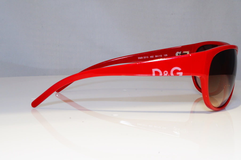 DOLCE & GABBANA Mens Womens Designer Sunglasses Red Wrap D&G 2213 482 20989