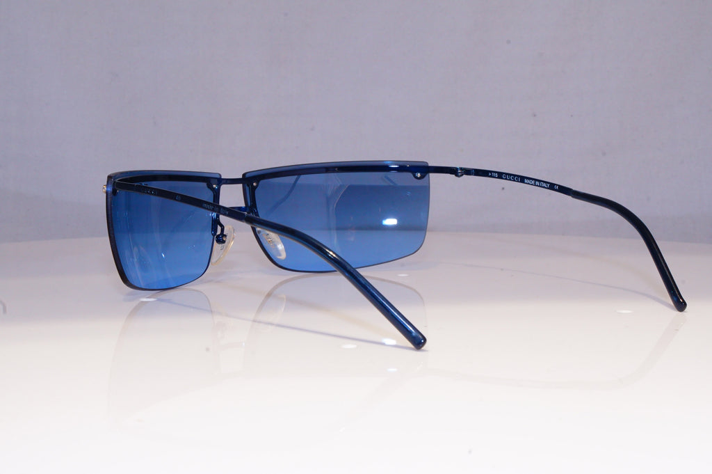 GUCCI Mens Vintage 1990 Designer Sunglasses Blue Wrap GG 2653 T6R 19752