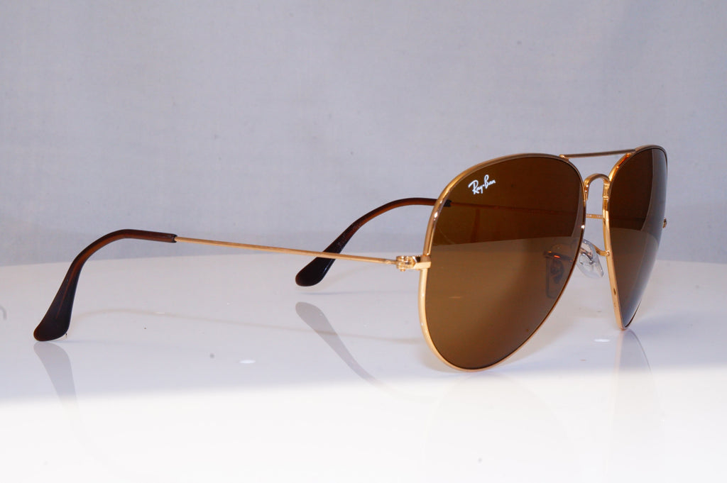 RAY-BAN Mens Designer Sunglasses Gold Aviator 62 MM RB 3025 001/33 18202