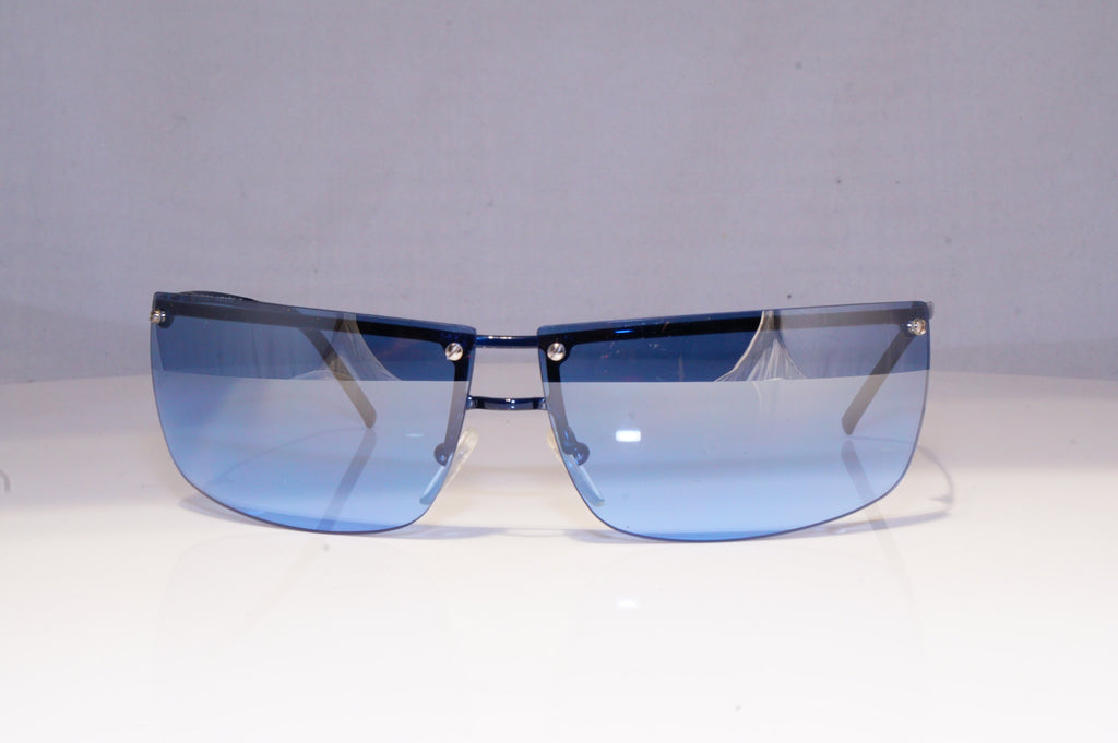 GUCCI Mens Vintage 1990 Designer Sunglasses Blue Wrap GG 2653 T6R 19752