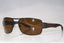 PRADA Mens Designer Polarized Sunglasses Brown Wrap SPS 53N UEA-5Y1 15045
