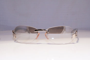 CHANEL Womens Vintage 1990 Designer Sunglasses Silver Rectangle 4037 1246I 19746