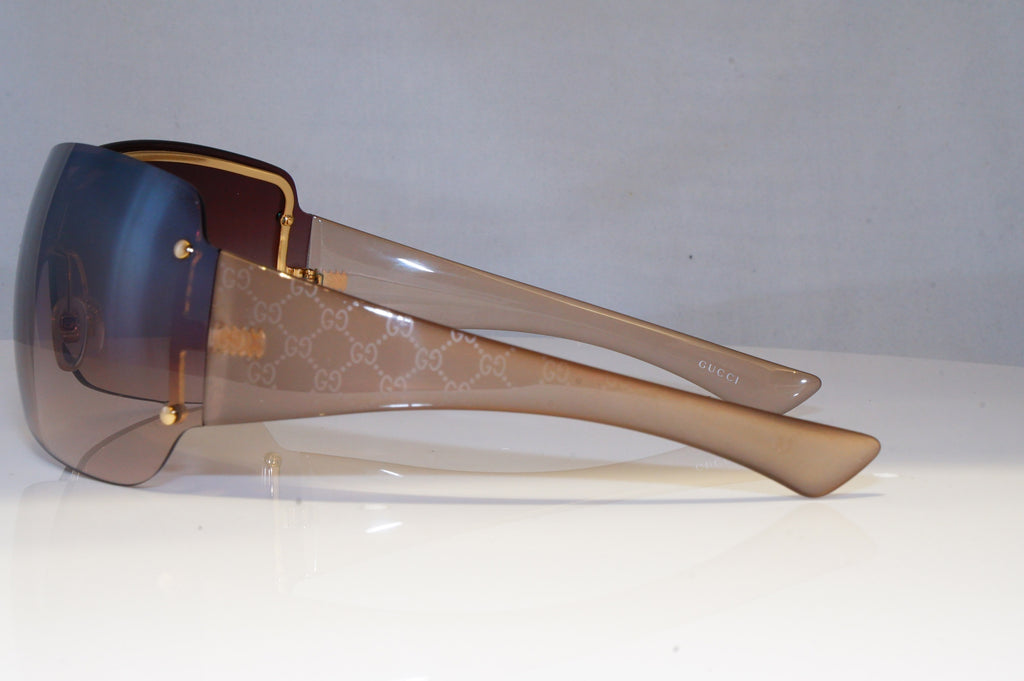 GUCCI Womens Designer Sunglasses Brown Shield MONO-GRAM GG 1825 RHDNH 21028