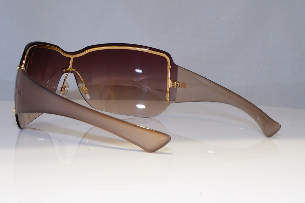 GUCCI Womens Designer Sunglasses Brown Shield MONO-GRAM GG 1825 RHDNH 21028