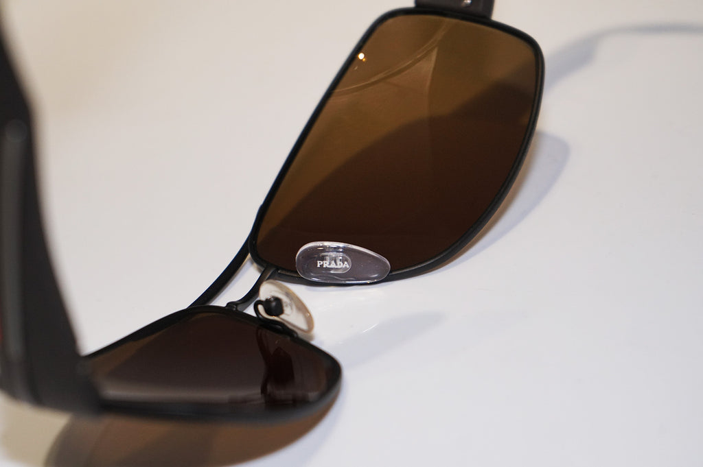 PRADA Mens Designer Sunglasses Brown Wrap SPS 53N UEA-5Y1 15155