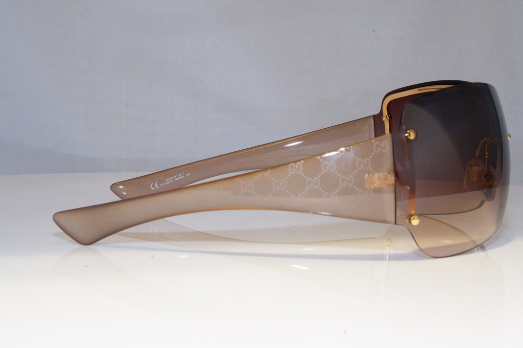 GUCCI Womens Designer Sunglasses Brown Shield MONO-GRAM GG 1825 RHDNH 21028