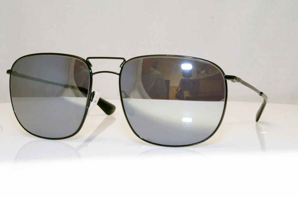 PRADA Mens Mirror Designer Sunglasses Black Aviator SPR 52T 7AX-9P1 17945