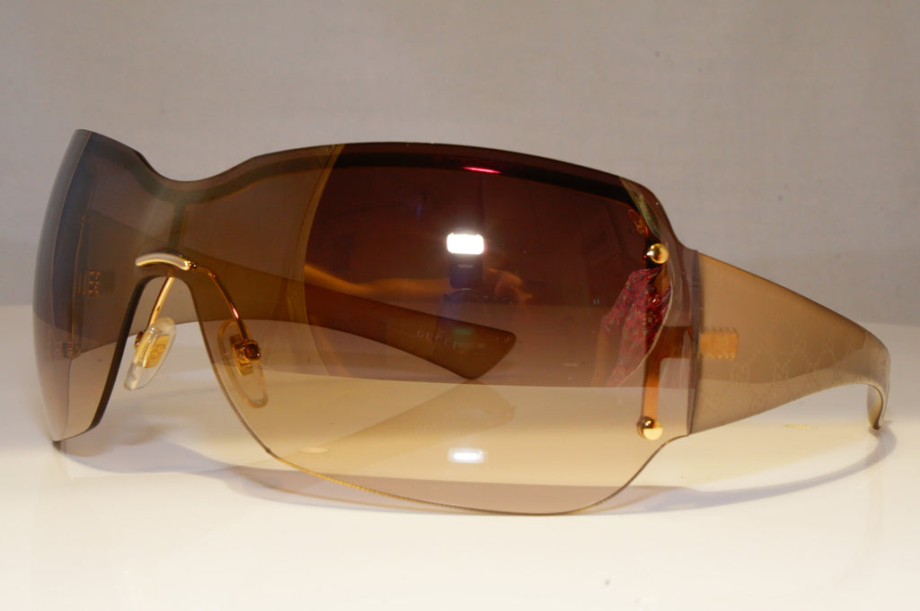 GUCCI Womens Designer Sunglasses Brown Shield MONO-GRAM GG 1825 RHDNH 21028