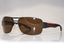 PRADA Mens Designer Sunglasses Brown Wrap SPS 53N UEA-5Y1 15155