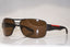 PRADA Mens Designer Sunglasses Brown Wrap SPS 53N UEA-5Y1 15155