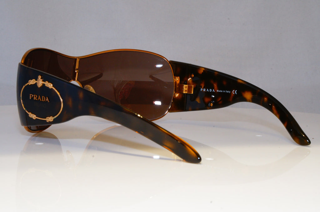 PRADA Womens Oversized Designer Sunglasses Brown Shield SPR 58I 7OE-8C1 20993