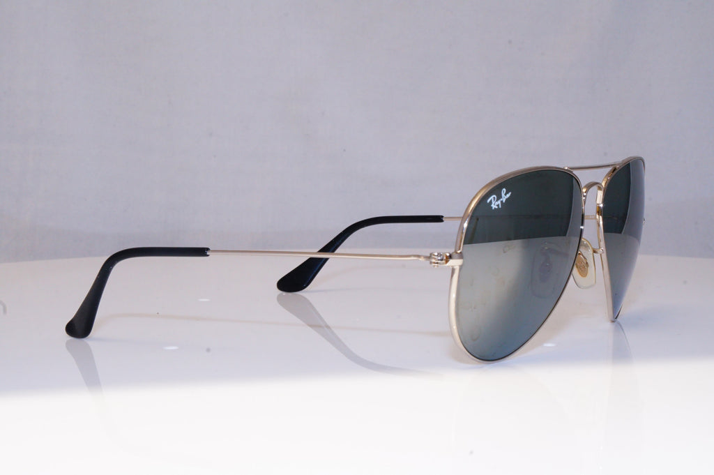 RAY-BAN Mens Mirror Designer Sunglasses Silver Aviator RB 3025 W3271 18275