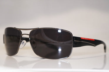PRADA Mens Designer Sunglasses Black Wrap SPS 53N 5AV-5W1 15044